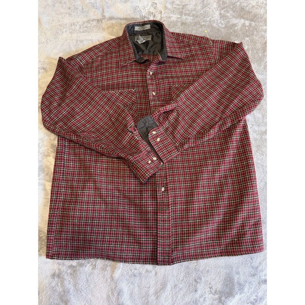 Bay Area Traders Plaid Red Shirt Size XL Flannel Long Sleeve